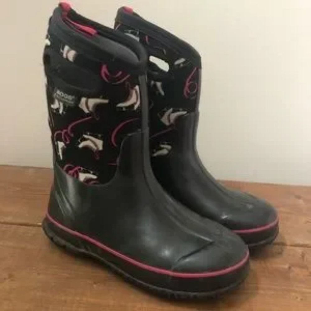 Bogs Kids Winter Snow Boots Winter Classic Ice Skates Youth Size 3